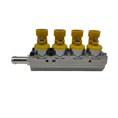 주문 4 실린더 알루미늄 합금 CNG LPG 주입 선로 2 오hm 저항 연료 주입 노즐 online manufacture