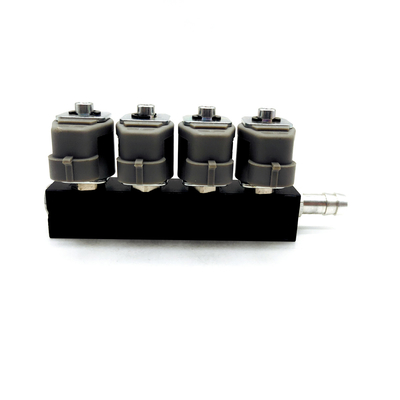4 실린더 CNG LPG 가스 변환 키트를 위한 167HZ 2 오옴 회색 분사 장치 레일 LN-LIG1S