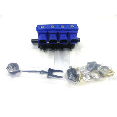 CNG 연료 인젝터 LPG 연료 인젝터가 2 / 3 / 4 실린더 엔진을 위해 격분하는 알루미늄 3Ohm